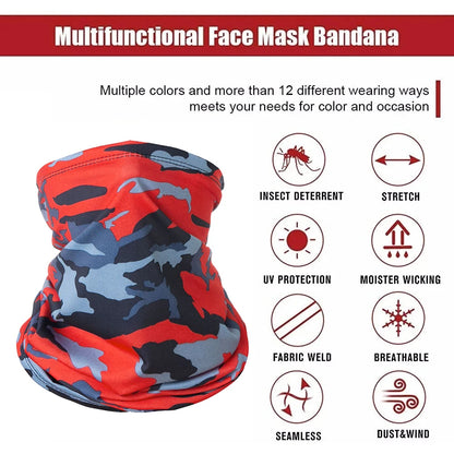 Outdoor Ice Silk Sun Protection Bib Spring and Summer Motorcycle Neck Cover Sports Magic Bandana Riding Mask Full Face